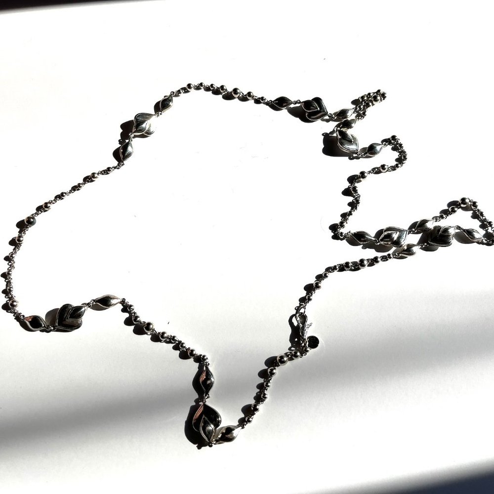 Authentic John Hardy Long Silver Legends Naga Necklace